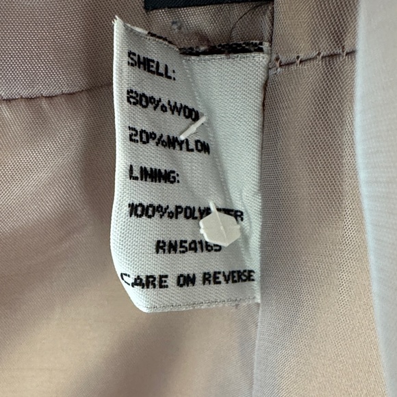 Kenneth Cole Cream Pea Coat with Button Accents Size 8 - Picture 6 of 8